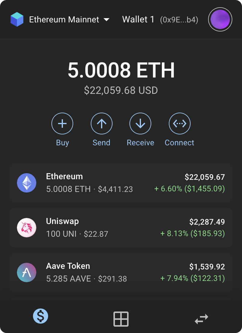 wallet screenshot